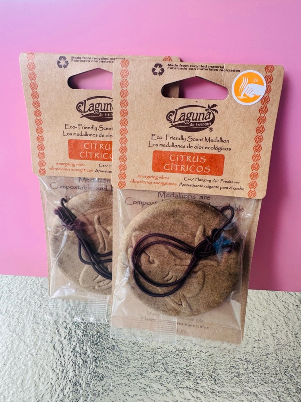 Laguna Citrus Eco-Friendly Scent Medallion Air Freshener